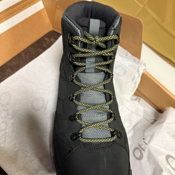 Oboz Burke Mid Leather B-Dry Men's Shoes Granite Size 10.5 - Picture 3 of 11